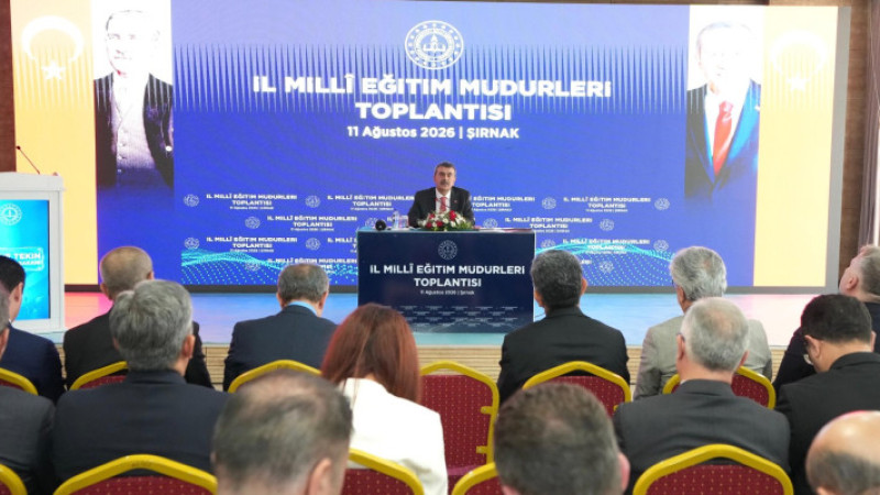 Bakan Tekin, 81 ilin millî eğitim müdürüyle Şırnak'ta buluştu