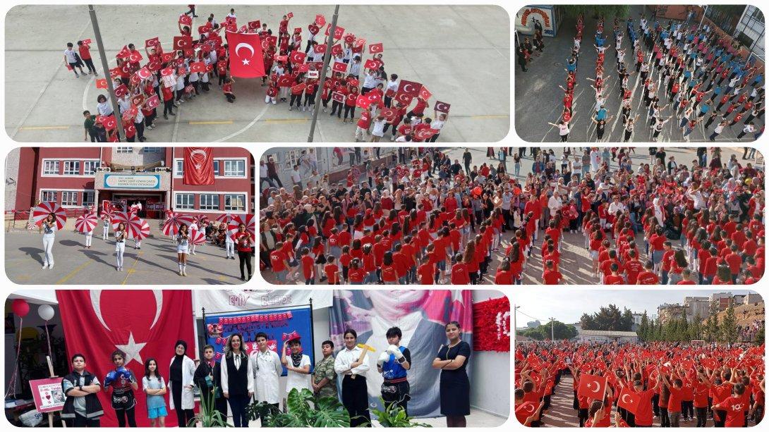 Gaziemir İlçe Milli Eğitim Müdürlüğü'nün cumhuriyet etkinlikleri büyük beğeni topladı